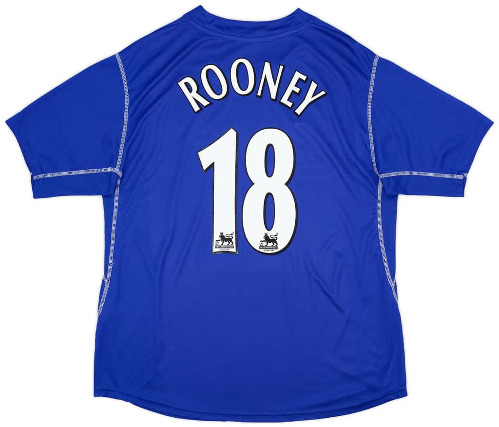 2002-03 Everton Home Shirt Rooney #18 - 7/10 - (XXL)