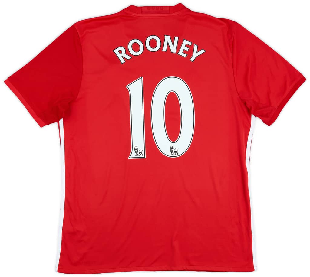 2016-17 Manchester United Home Shirt Rooney #10 - 6/10 - (L)