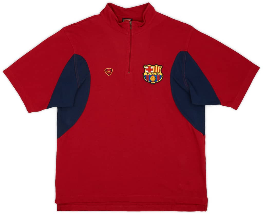 2000-01 Barcelona Nike 1/4 Zip Top - 9/10 - (S)