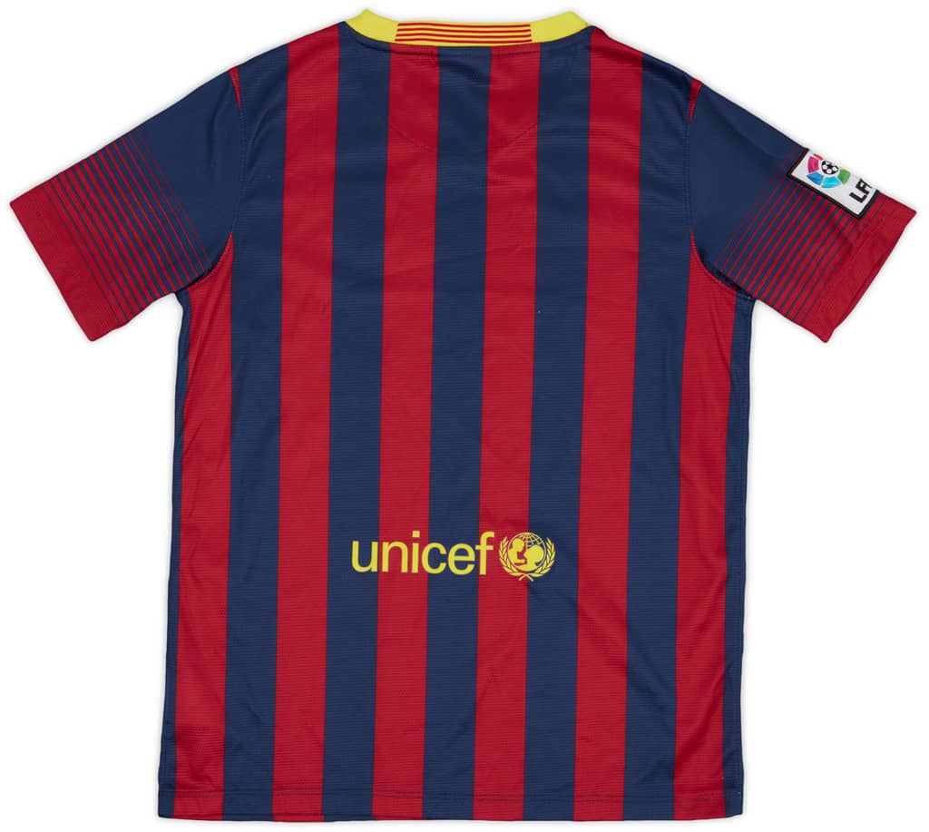 2013-14 Barcelona Home Shirt - 7/10 - (L.Boys)