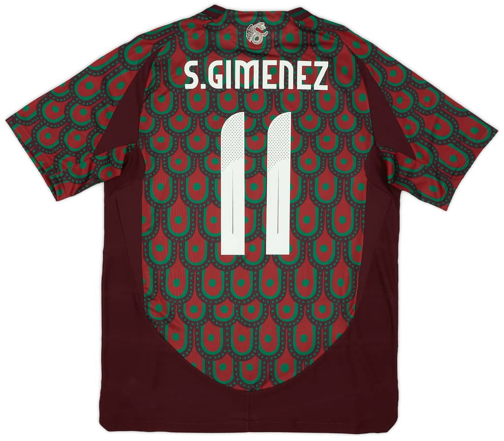 2024-25 Mexico Authentic Home Shirt S.Gimenez #11