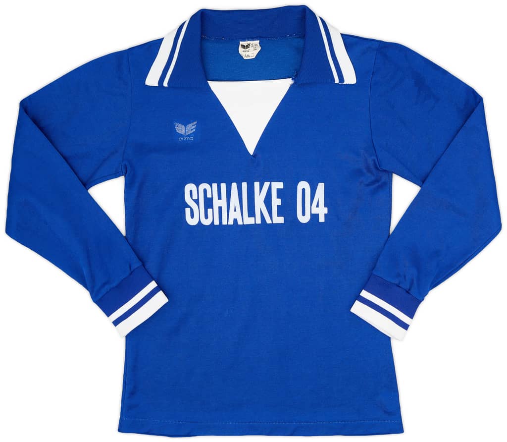 1977-78 Schalke Home L/S Shirt - 6/10 - (S)