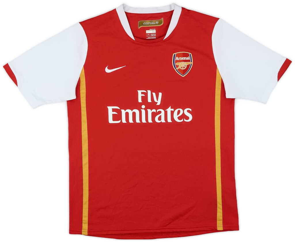 2006-08 Arsenal Home Shirt - 6/10 - (XL.Boys)