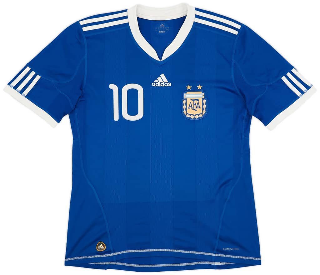 2010-11 Argentina Away Shirt Messi #10 - 8/10 - (M)