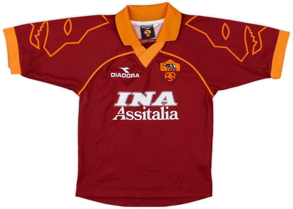 1999-00 Roma Home Shirt - 8/10 - (S.Boys)