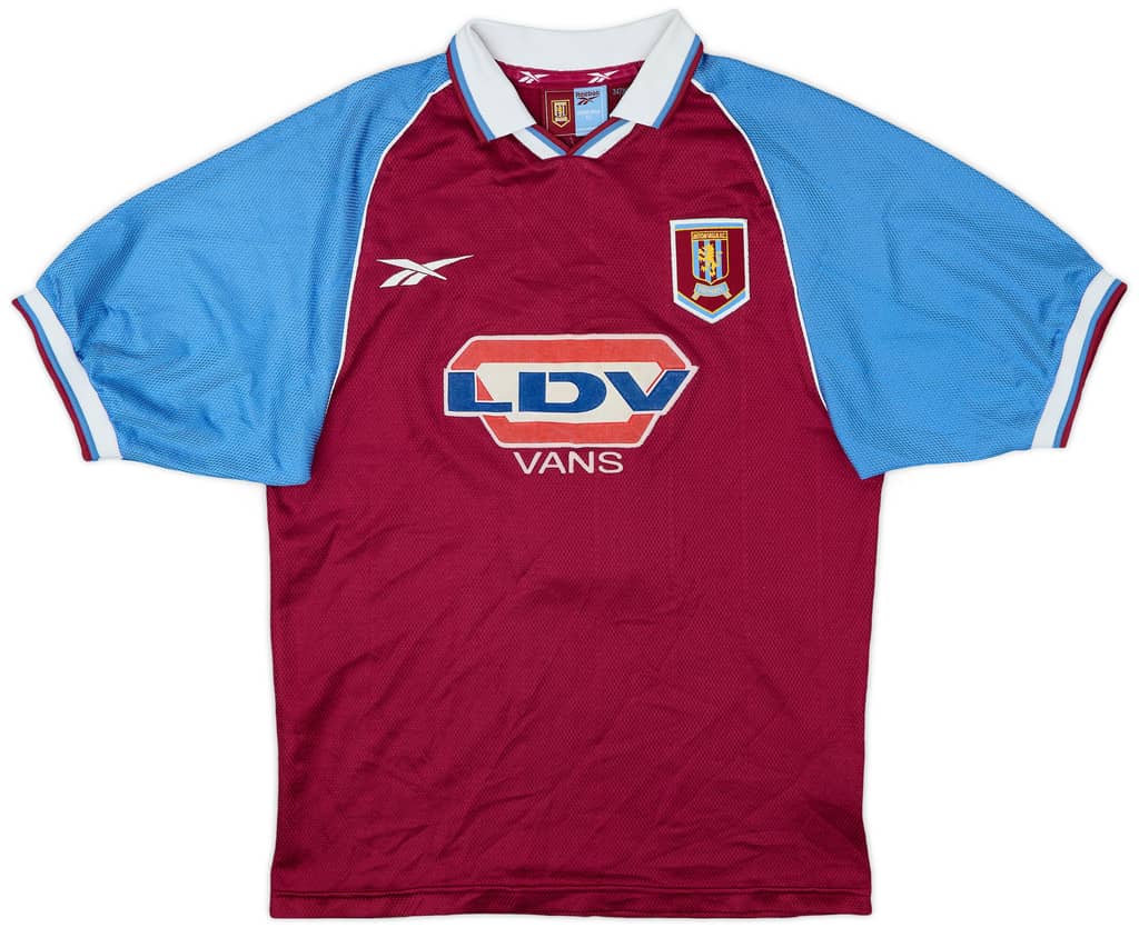 1998-99 Aston Villa Home Shirt Hendrie #17 - 7/10 - (S)