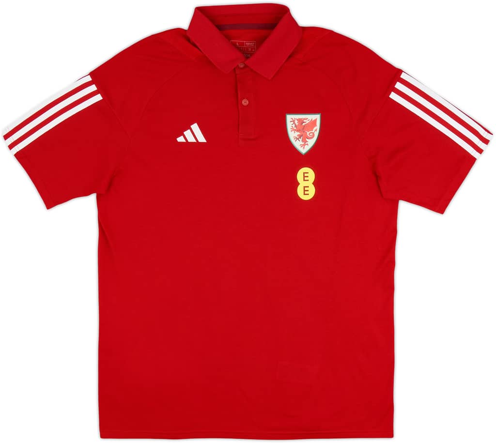 2023-24 Wales adidas Polo T-Shirt - As New