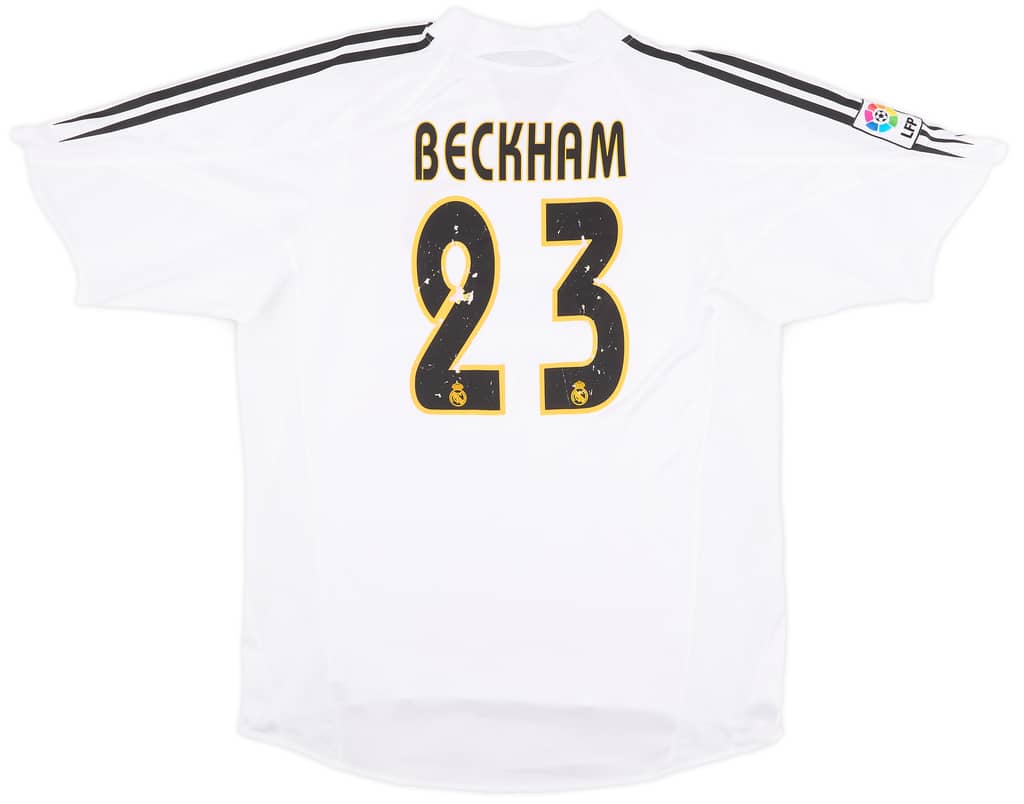 2004-05 Real Madrid Home Shirt Beckham #23 - 5/10 - (L)
