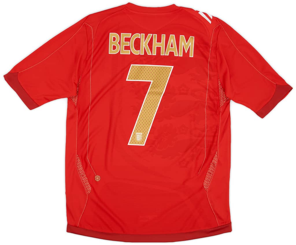 2006-08 England Away Shirt Beckham #7 (M)