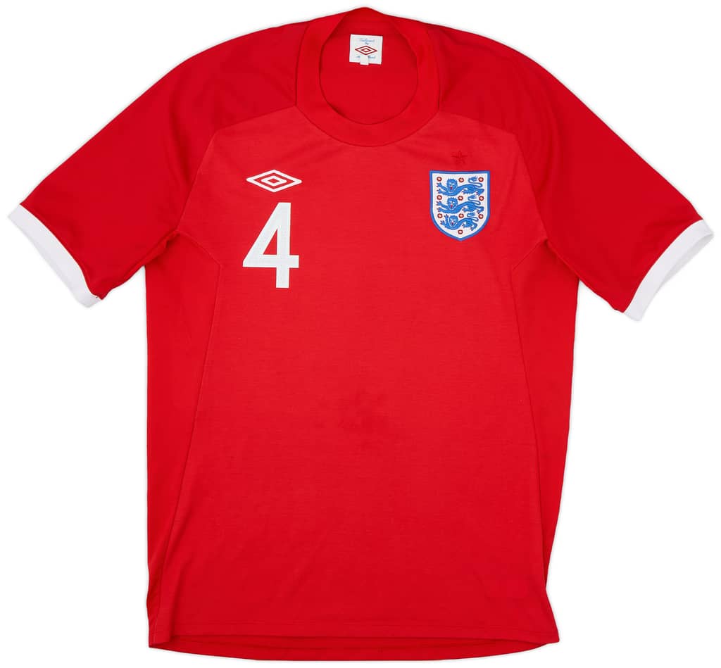 2010-11 England Away Shirt Gerrard #4 - 5/10 - (M)