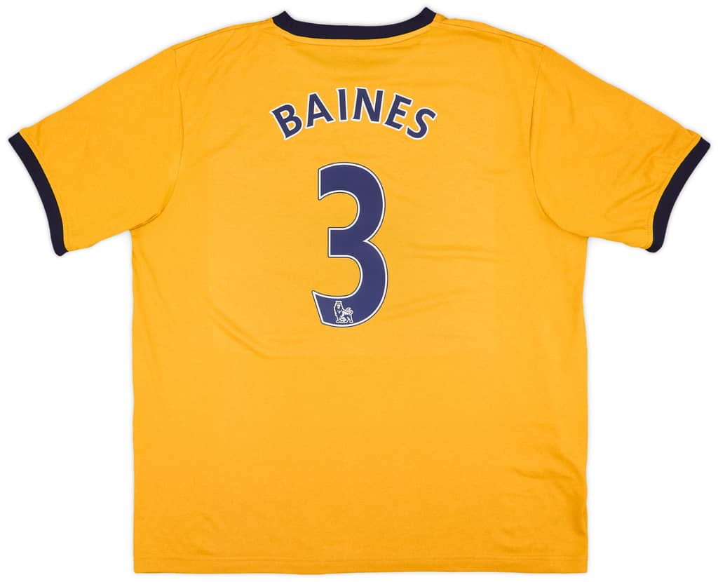 2011-12 Everton Away Shirt Baines #3 - 9/10 - (XL)