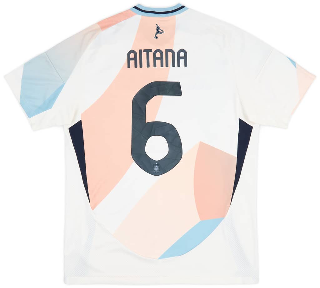 2025-26 Spain Women's Away Shirt Aitana #6 (Unisex fit)