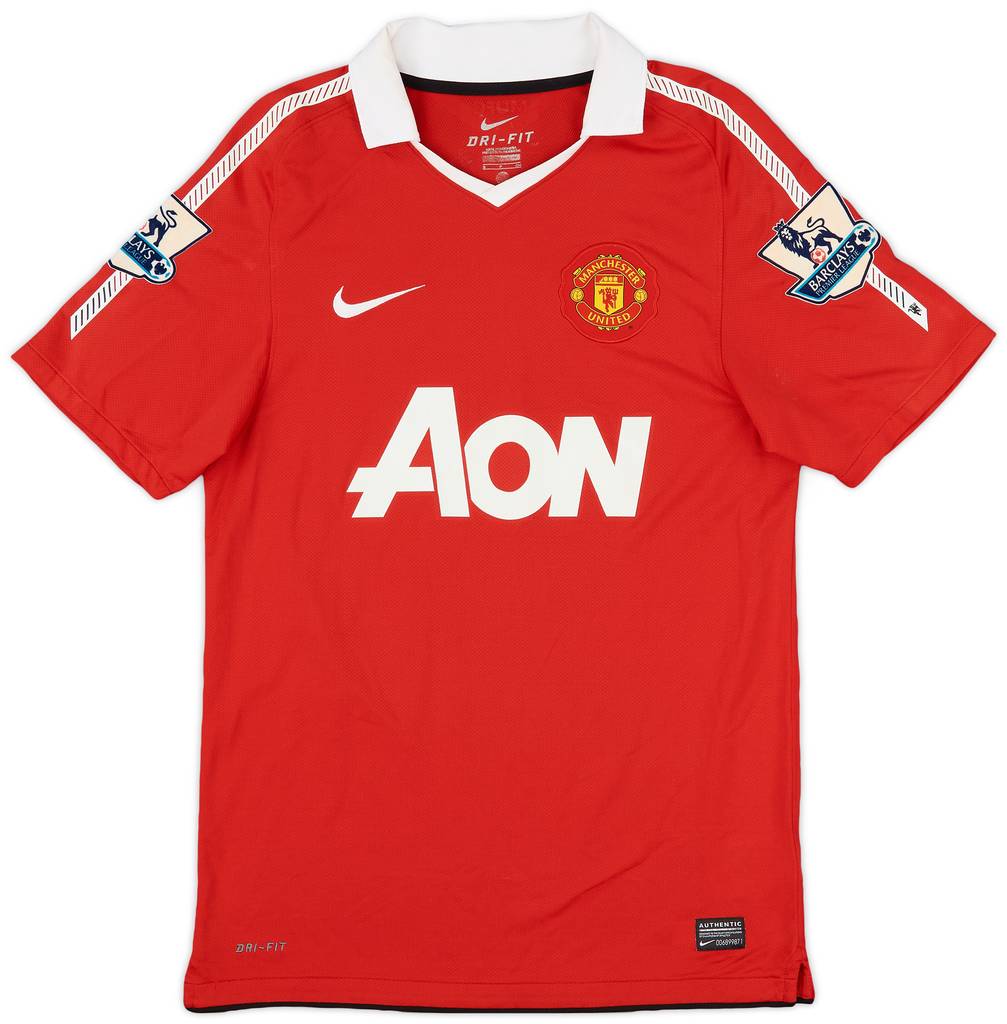 2010-11 Manchester United Home Shirt Berbatov #9 - 8/10 - (S)