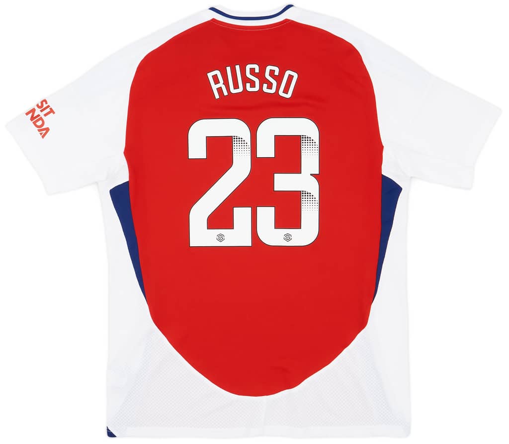 2024-25 Arsenal Women's Home Shirt Russo #23 (Unisex Fit)
