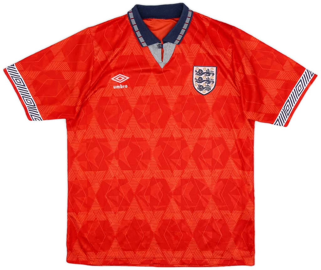 1990-93 England Away Shirt - 8/10 - (M)