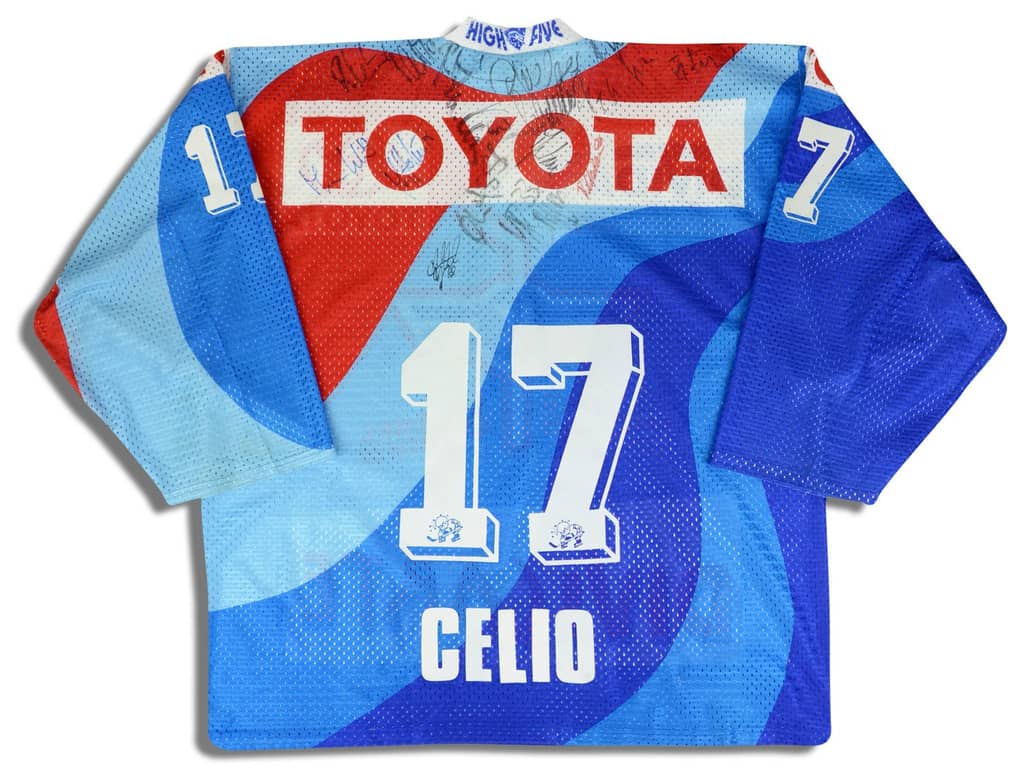 1994-95 EHC Kloten Celio #17 Ochsner Signed Jersey (Home) XL