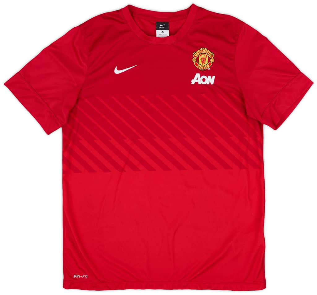 2013-14 Manchester United Nike Training Shirt - 8/10 - (L)