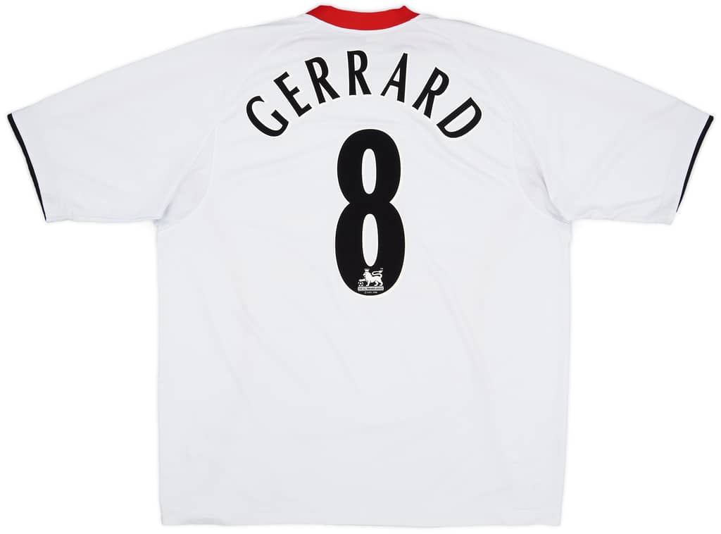 2005-06 Liverpool Away Shirt Gerrard #8 - 6/10 - (XL)
