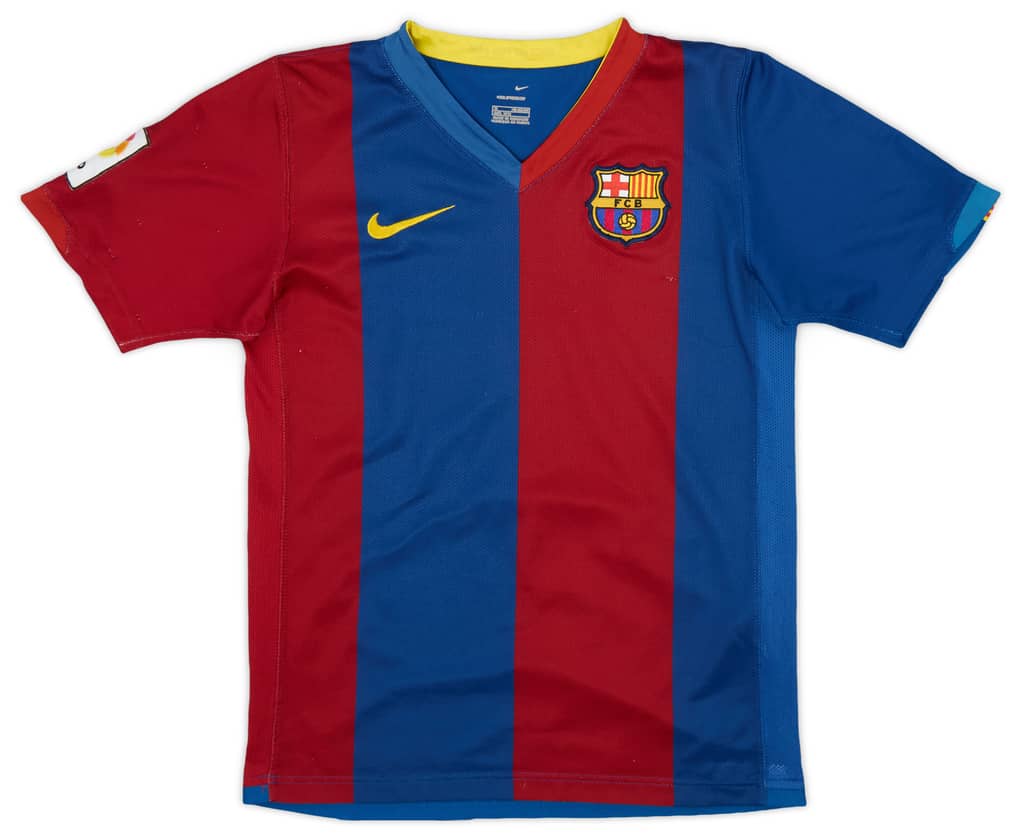 2006-07 Barcelona Home Shirt - 7/10 - (M.Boys)