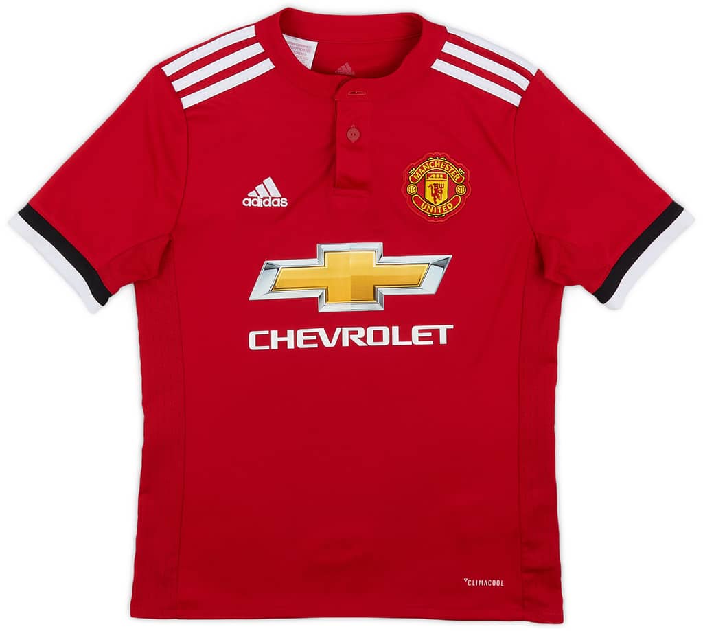 2017-18 Manchester United Home Shirt - 9/10 - (M.Boys)