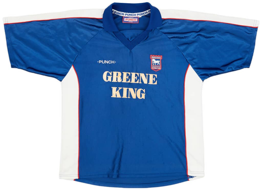 1999-01 Ipswich Home Shirt - 7/10 - (XL)