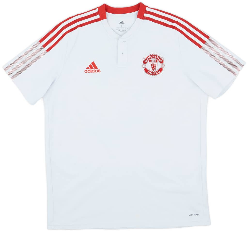 2021-22 Manchester United adidas Polo Shirt - 9/10 - (L)