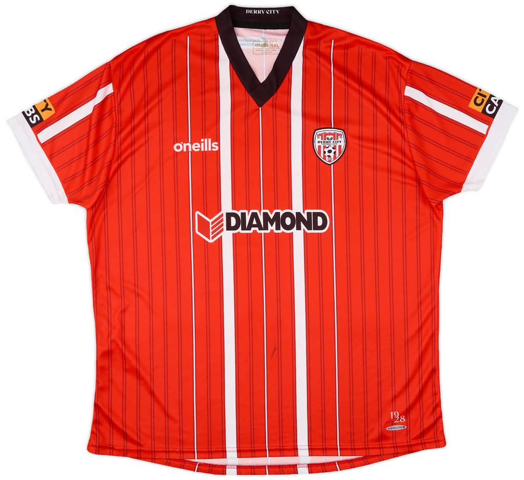 2022-24 Derry City Home Shirt - 7/10 - (5XL)