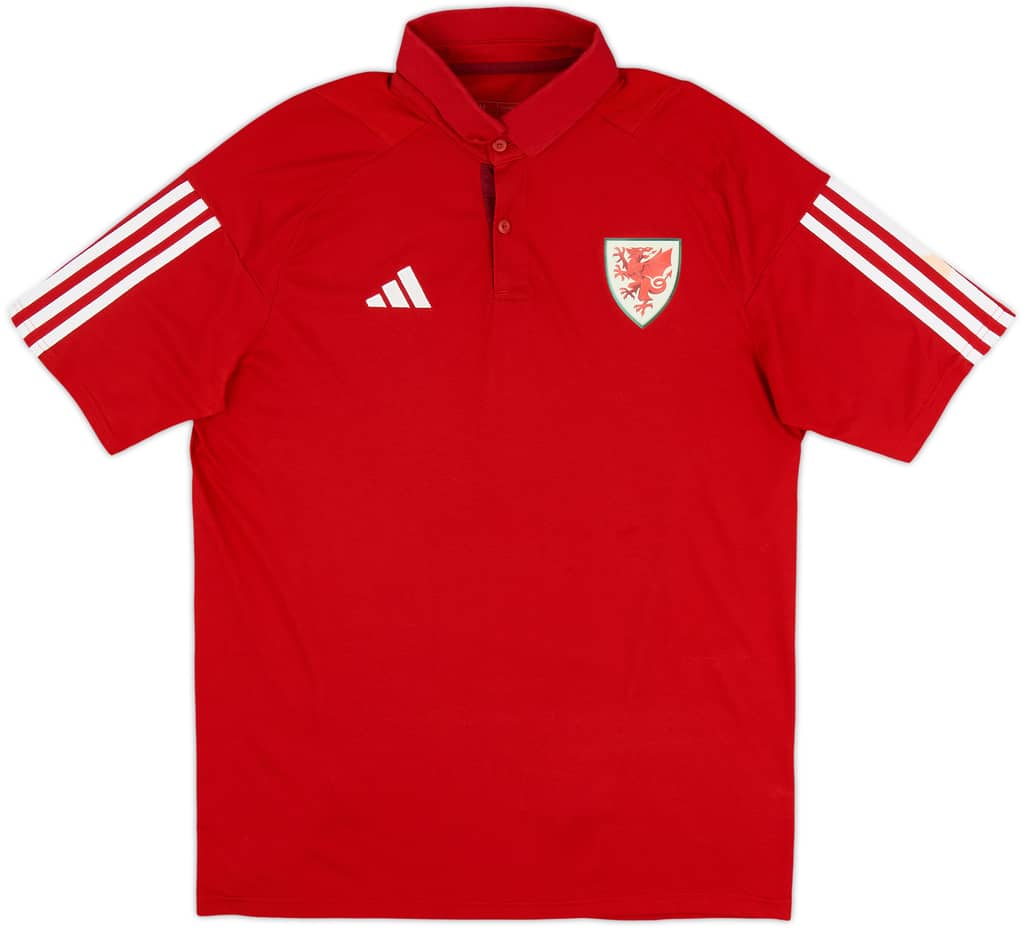 2023-24 Wales adidas Polo T-Shirt - As New - (M)