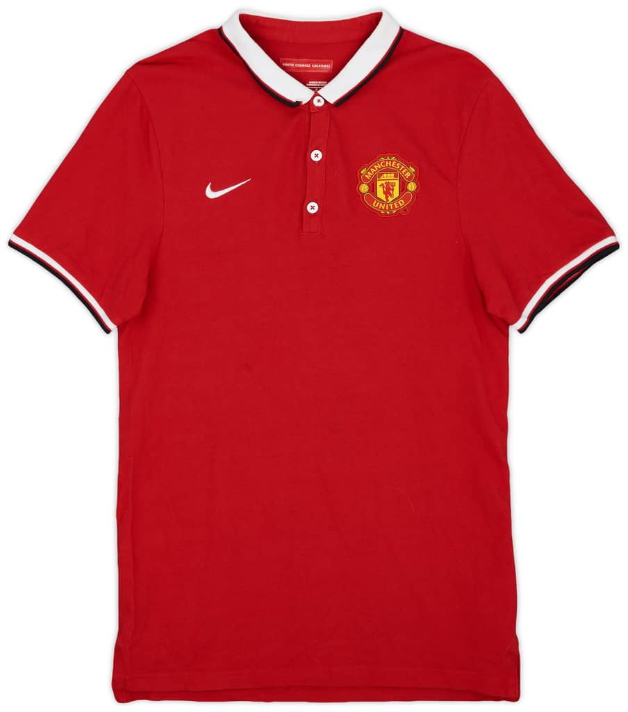 2014-15 Manchester United Nike Polo Shirt - 9/10 - (S)
