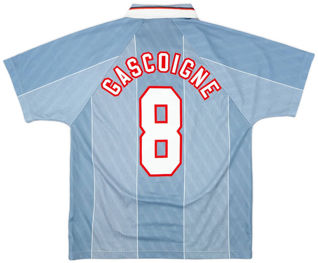 1996-97 England Away Shirt Gascoigne #8 - 6/10 - (L)