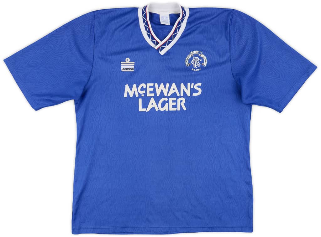 1990-92 Rangers Home Shirt - 8/10 - (L)