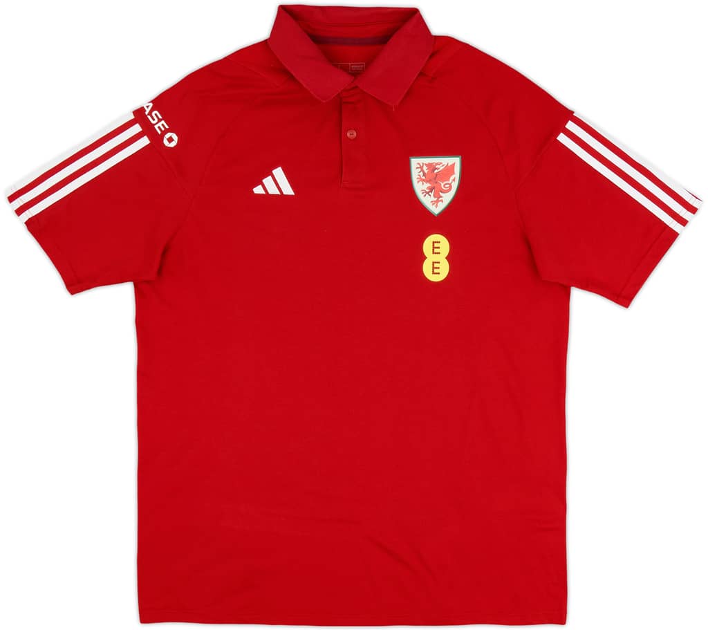 2023-24 Wales adidas Polo T-Shirt - As New