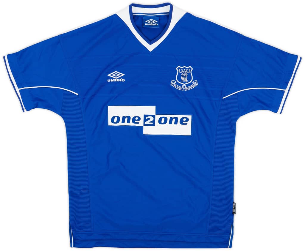 1999-00 Everton Home Shirt Moore #23 - 8/10 - (L)