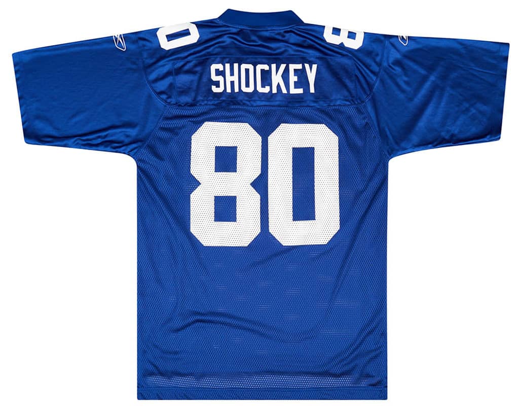 2005-06 New York Giants Shockey #80 Reebok On Field Jersey (Home) L