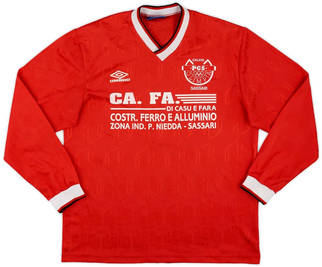 1990s Umbro Template L/S Shirt #7 - 8/10 - (L)