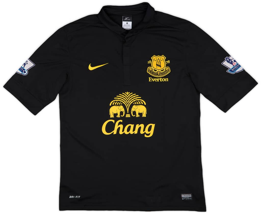 2012-13 Everton Away Shirt Baines #3 - 9/10 - (M)