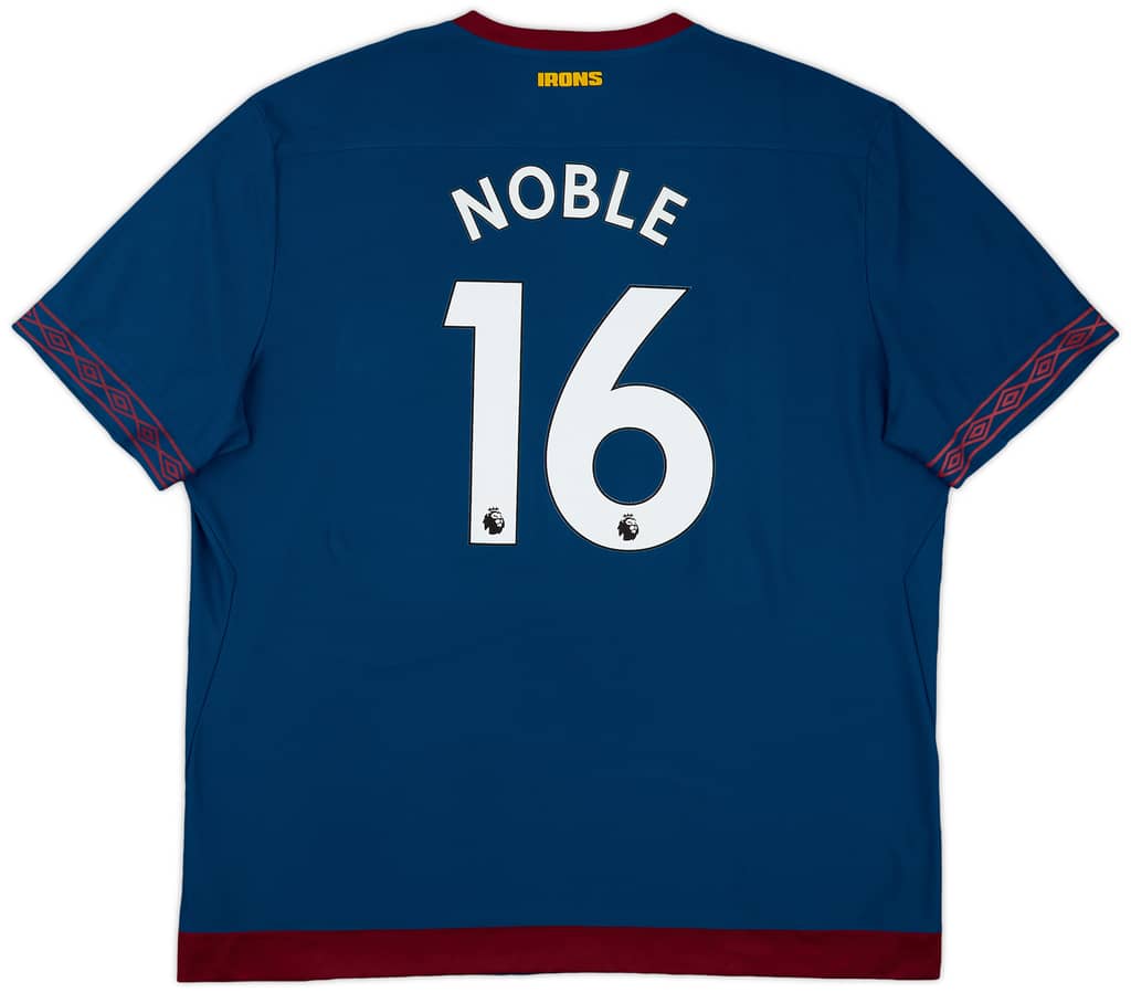 2018-19 West Ham Away Shirt Noble #16 - 9/10 - (4XL)