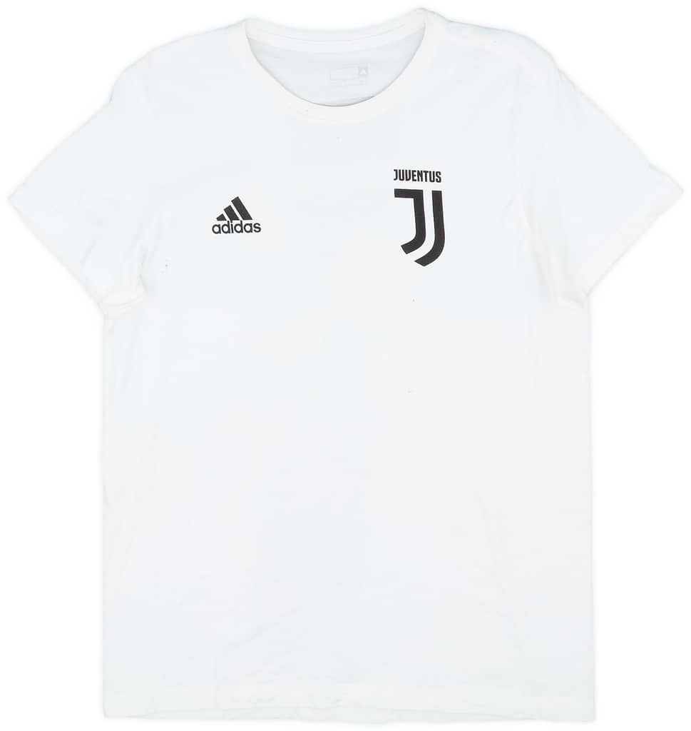 2018-19 Juventus adidas Cotton Tee #7 - 9/10 - (L)