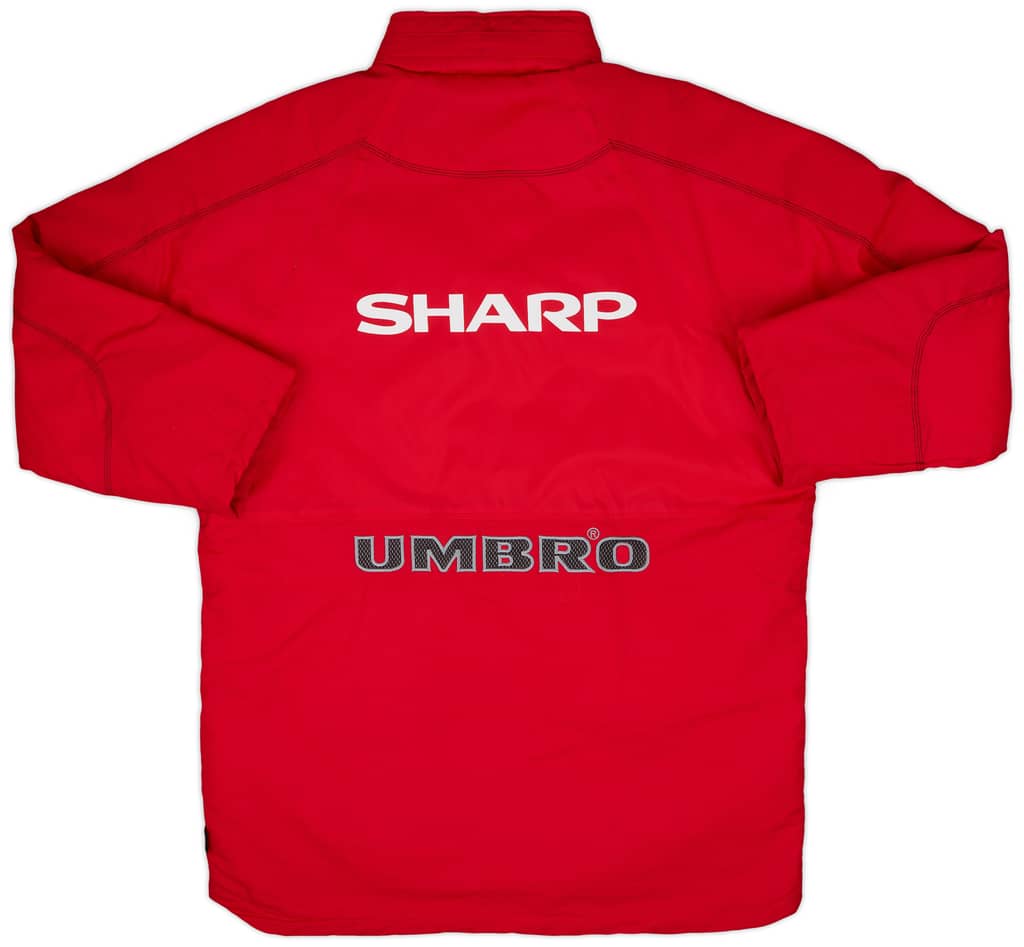1998-99 Manchester United Umbro Padded Bench Coat - 10/10 - (S)