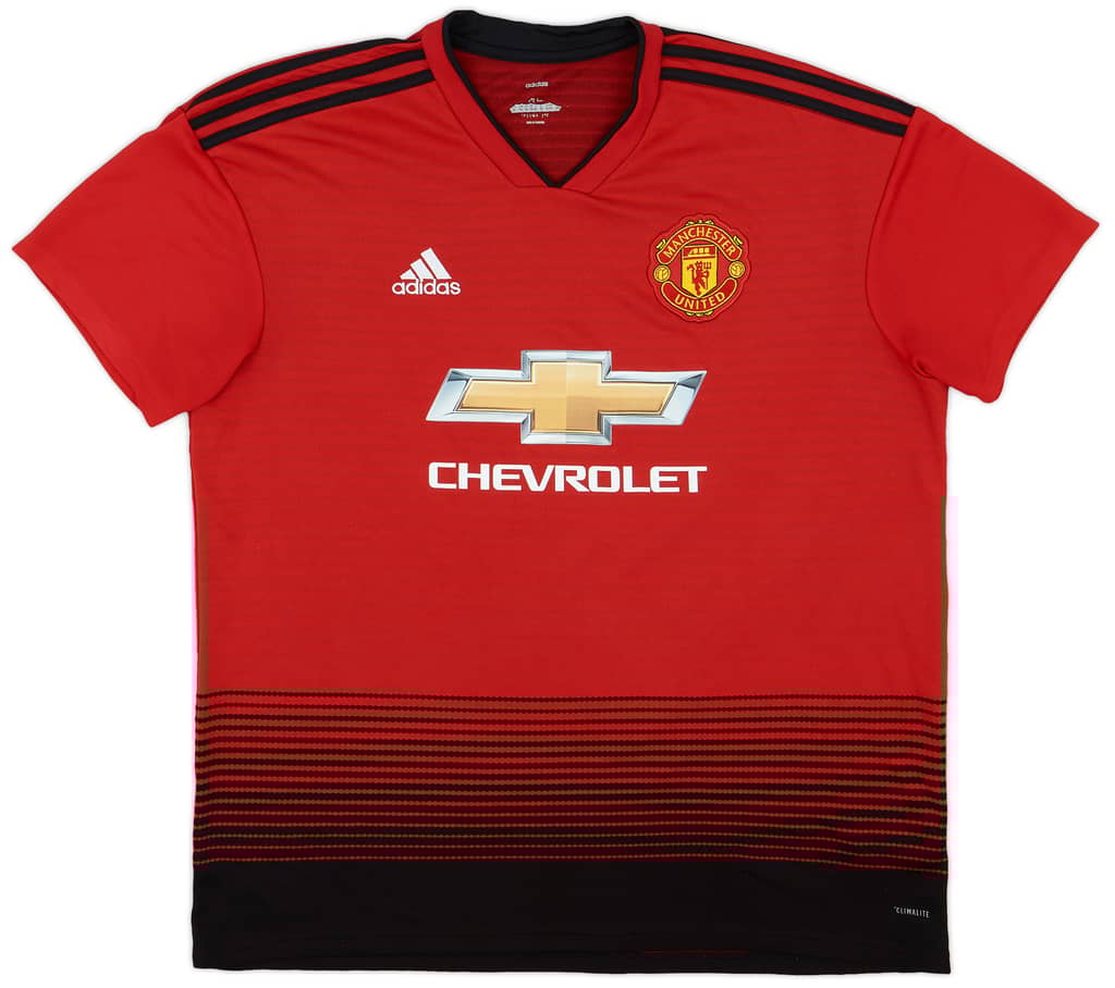 2018-19 Manchester United Home Shirt - 8/10 - (XL)