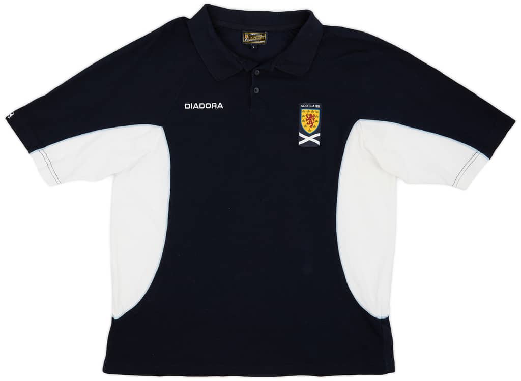 2003-04 Scotland Diadora Polo Shirt - 9/10 - (L)