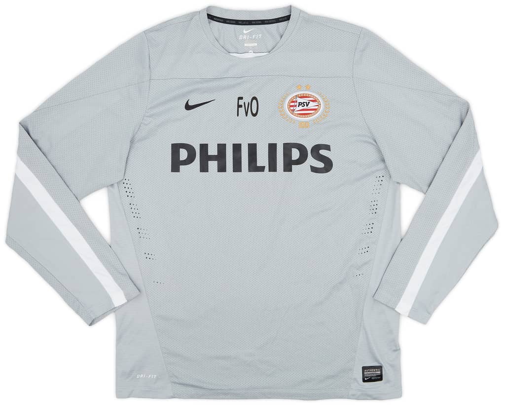 2003-04 PSV Staff Issue Nike Training L/S Shirt 'FvO' - 9/10 - (XL)