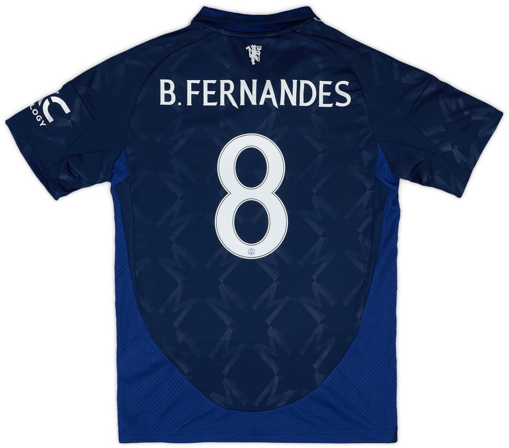 2024-25 Manchester United Away Shirt B.Fernandes #8 (KIDS)