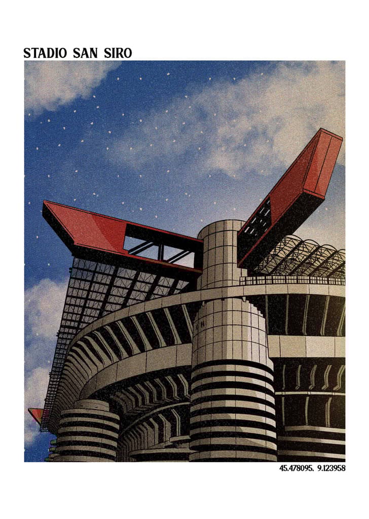 Stadio San Siro A3 Print/Poster