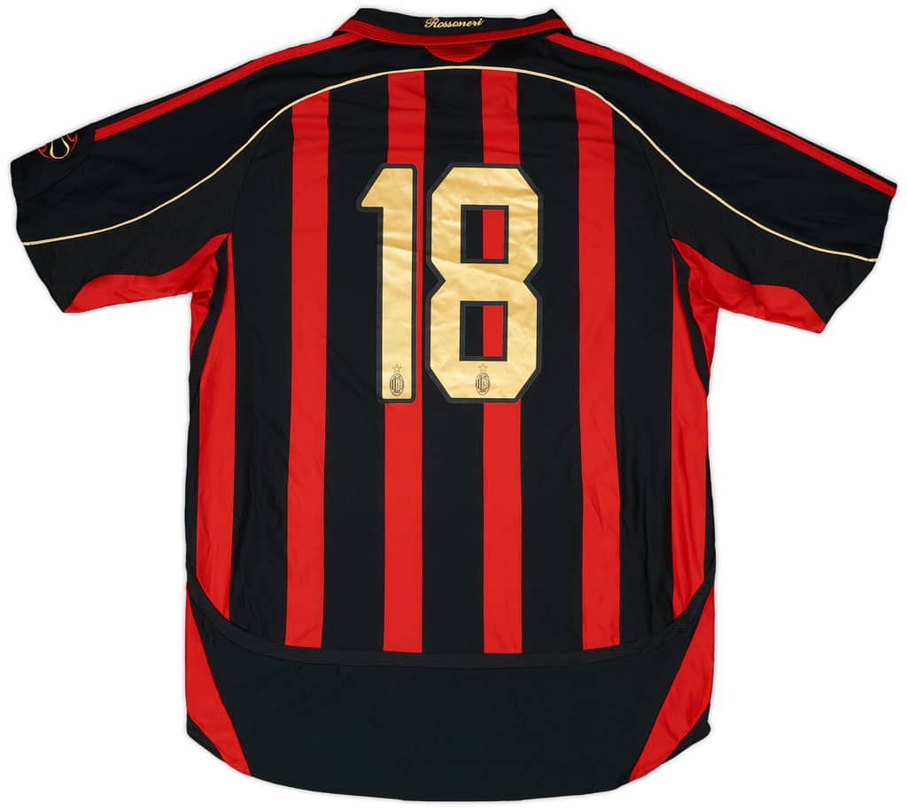 2006-07 AC Milan Match Issue Home Shirt #18