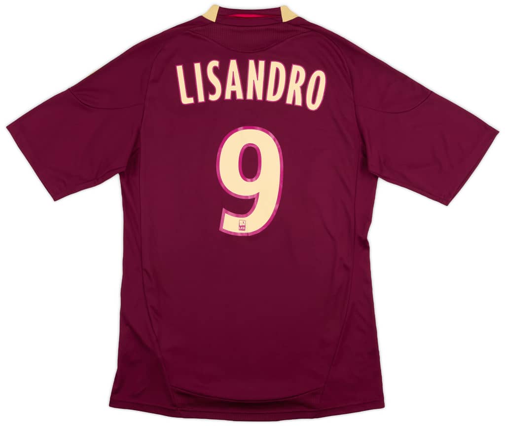 2010-11 Lyon Away Shirt Lisandro #9 - 8/10 - (S)