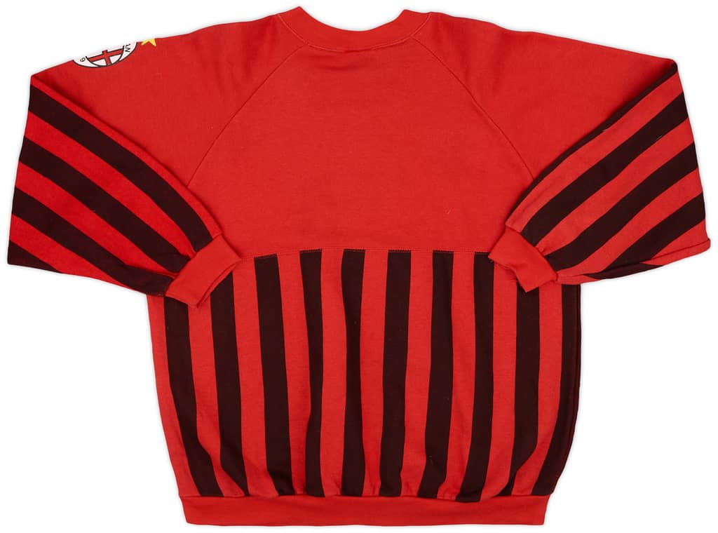 1990-91 AC Milan Le Felpe Dei Grandi Club Sweat Top - 8/10 - (L)