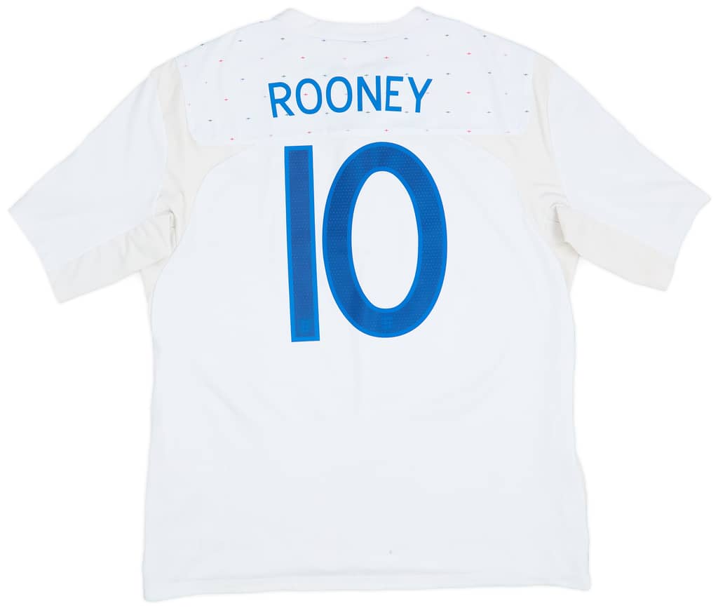 2010-11 England Home Shirt Rooney #10 - 7/10 - (XL)