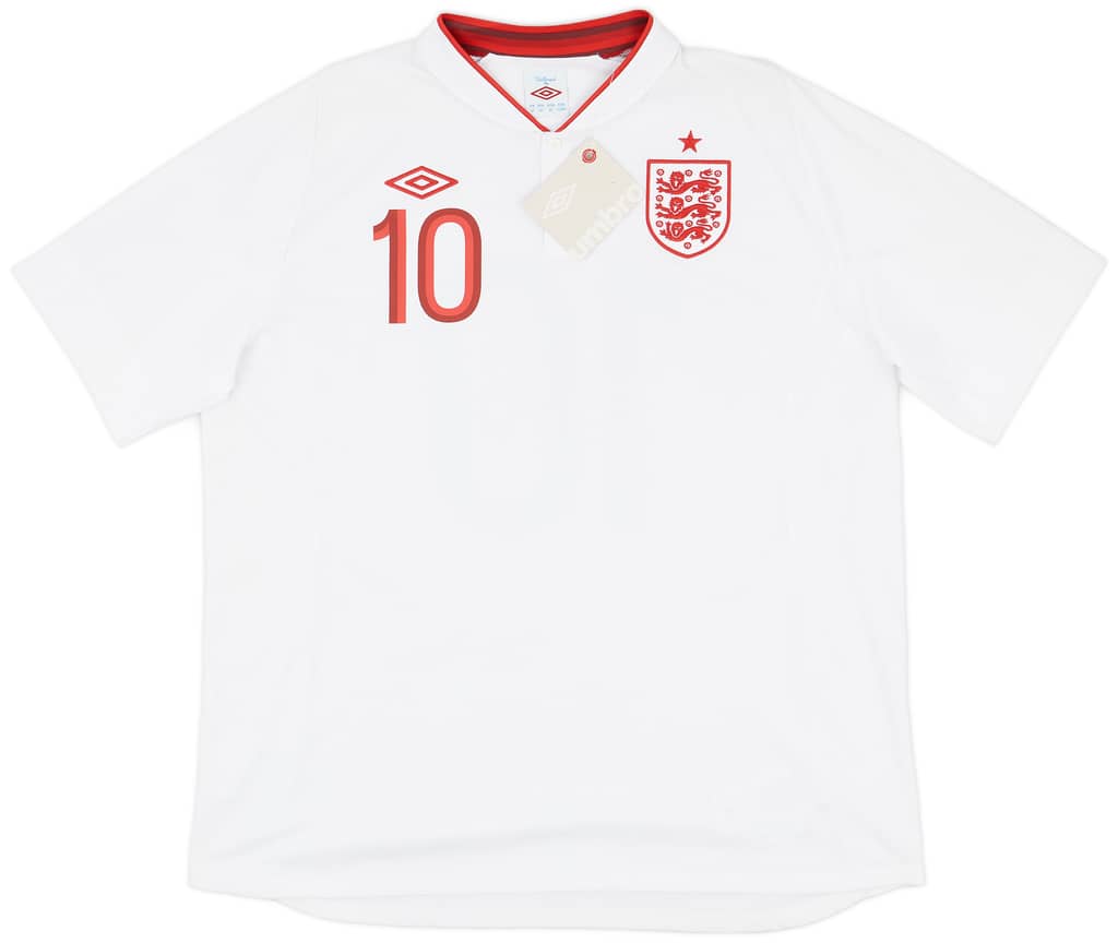 2012-13 England Home Shirt Rooney #10 (XXL)