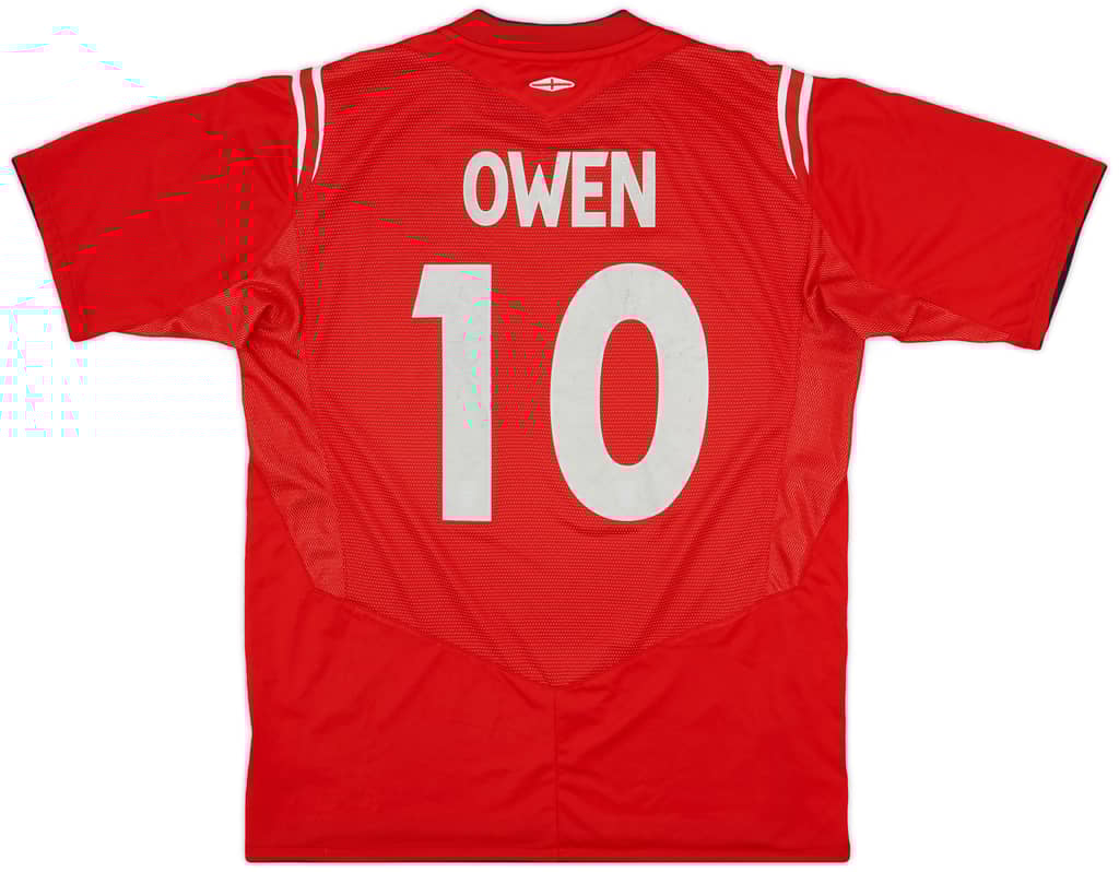 2004-06 England Away Shirt Owen #10 - 7/10 - (L)